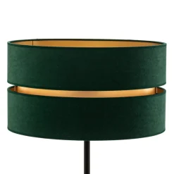 Gulvlampe Duo, grøn/guld, Ø 40 cm 1 lyskilde