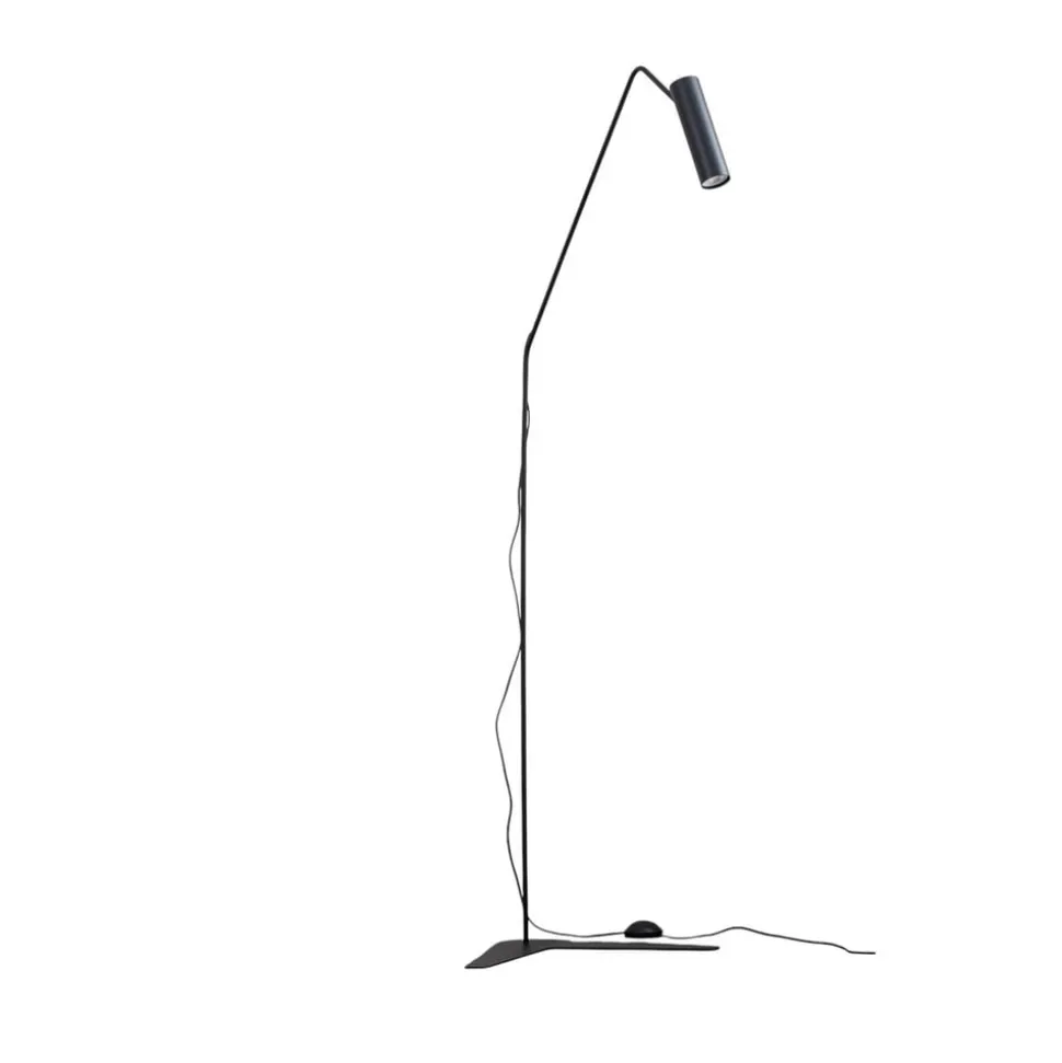Gulvlampe Eye Super med bevægelig hoved, sort