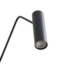 Gulvlampe Eye Super med bevægelig hoved, sort