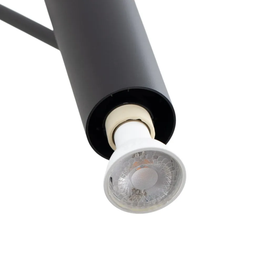Gulvlampe Eye Super med bevægelig hoved, sort