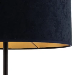 Gulvlampe Golden Roller mørkeblå/guld
