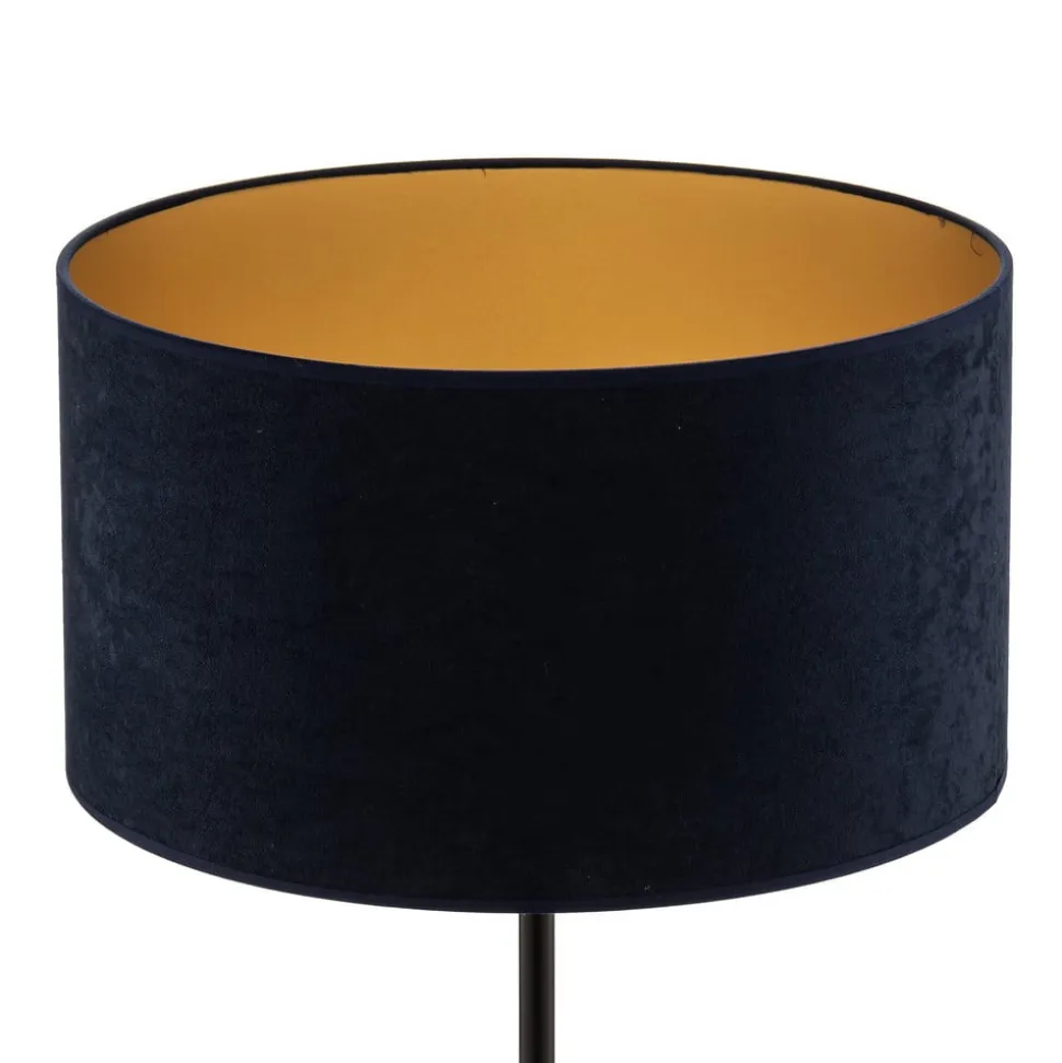 Gulvlampe Golden Roller mørkeblå/guld