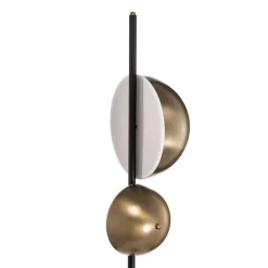 Gulvlampe LM-9113-2BSY, sort, metal, 180 cm høj, E14