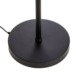 Gulvlampe LM-9113-2BSY, sort, metal, 180 cm høj, E14