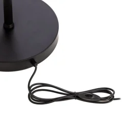 Gulvlampe LM-9113-2BSY, sort, metal, 180 cm høj, E14
