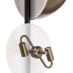 Gulvlampe LM-9113-2BSY, sort, metal, 180 cm høj, E14
