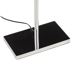 Gulvlampe Makani, krom, med muslingedekor