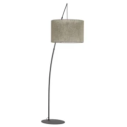 Gulvlampe Moby Green med tekstilskærm