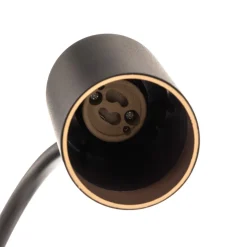 Gulvlampe Mono II, 2 lyskilder, sort/guld