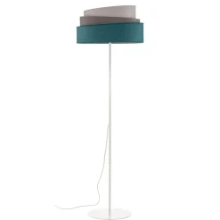 Gulvlampe Pastell Trio turkis/grå/lysegrå
