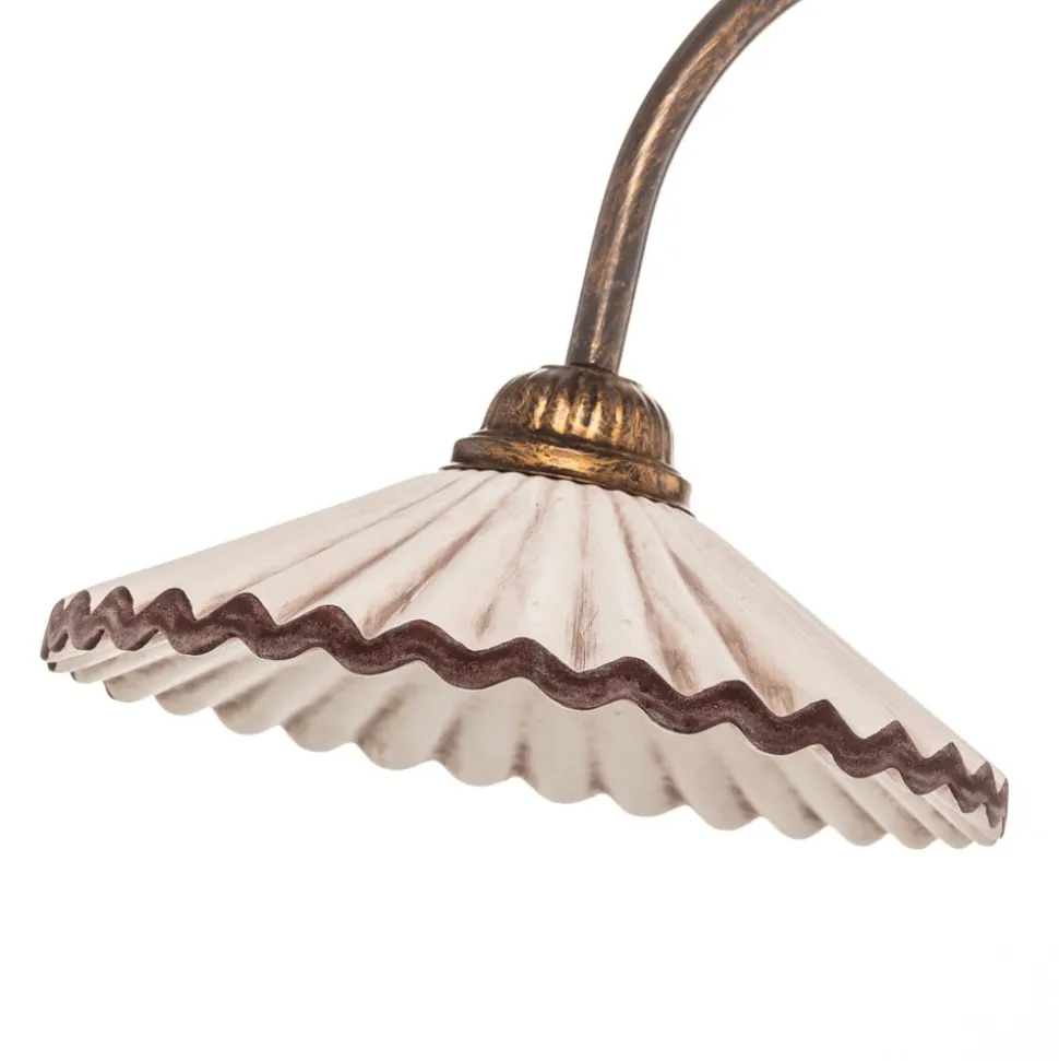 Gulvlampe Rosina med to keramiske skærme