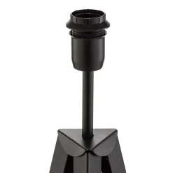 Gulvlampe Tago, treben, skærm sort/guld