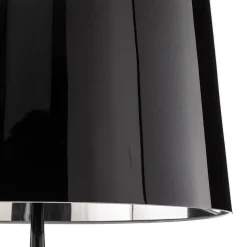 Gulvlampe Totem LS med krom-finish, sort