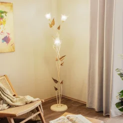 Gulvlampe Vanda i florentinsk stil, elfenben