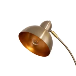 Gulvlampe Varzan, guld, metal, højde 162 cm, E27