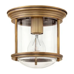 Hadrian Mini udendørs loftslampe, bronze/klar