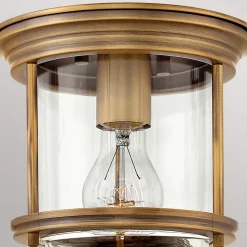 Hadrian Mini udendørs loftslampe, bronze/klar