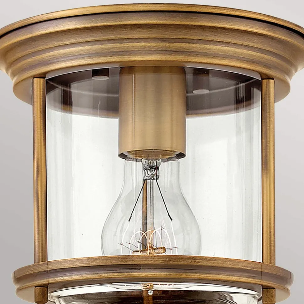 Hadrian Mini udendørs loftslampe, bronze/klar