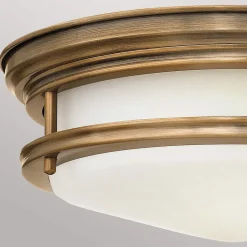 Hadrian udendørs loftslampe, bronze/opalhvid