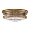 Hadrian udendørs loftslampe, bronze/klar