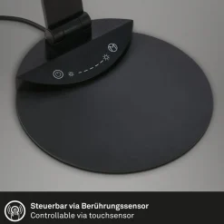Haiti LED-skrivebordslampe touchdim CCT sort
