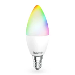 Hama Smart LED klar E14 C35 stearinlys WLAN Matter 4,9 W RGBW