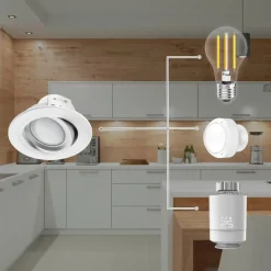 Hama WLAN LED-indbygningsspot, via app CCT hvidt