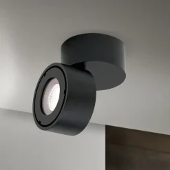 Harvey udendørs spotlampe, sort, Ø 10 cm, trykstøbt aluminium