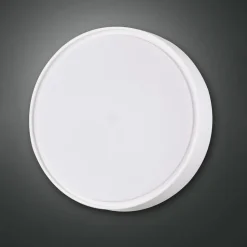 Hatton væglampe, Ø 30 cm, sensor, 2 x E27, hvid, IP65
