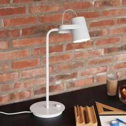 Hübsch Ardent bordlampe, lysegrå, jern, E14, højde 54 cm