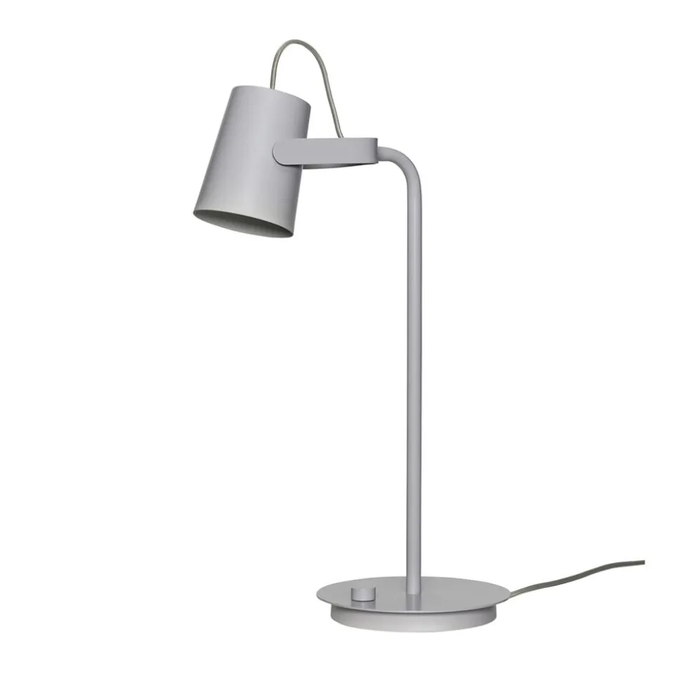 Hübsch Ardent bordlampe, lysegrå, jern, E14, højde 54 cm