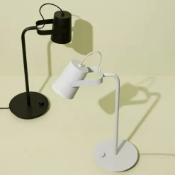 Hübsch Ardent bordlampe, lysegrå, jern, E14, højde 54 cm