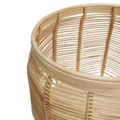 Hübsch Luna kurve, sæt med 2, rattan, naturfarvet, Ø 34 & 44cm