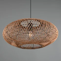Hedda hængelampe af sisal og metal