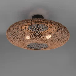 Hedda loftlampe af sisal og metal