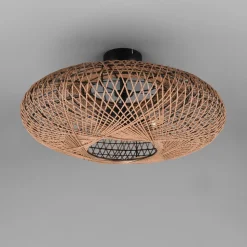 Hedda loftlampe af sisal og metal