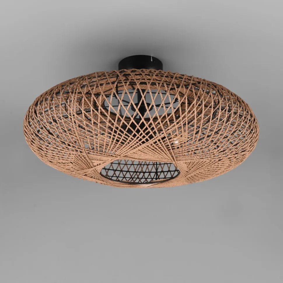 Hedda loftlampe af sisal og metal
