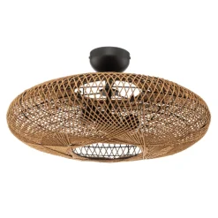 Hedda loftlampe af sisal og metal