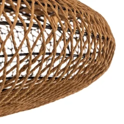 Hedda loftlampe af sisal og metal