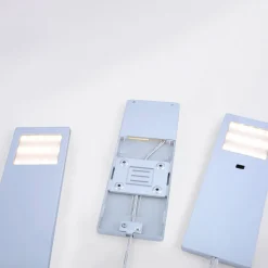 Helena LED-møbellampe, 19 x 7 cm, sæt med 3, sensor, metal