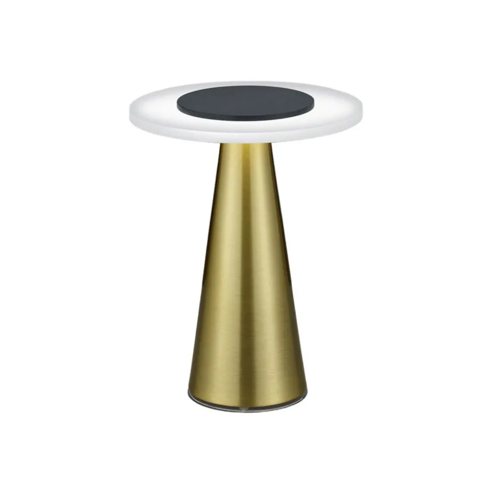 Helestra Bax bordlampe med touchdæmper, messing