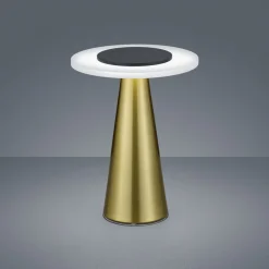 Helestra Bax bordlampe med touchdæmper, messing