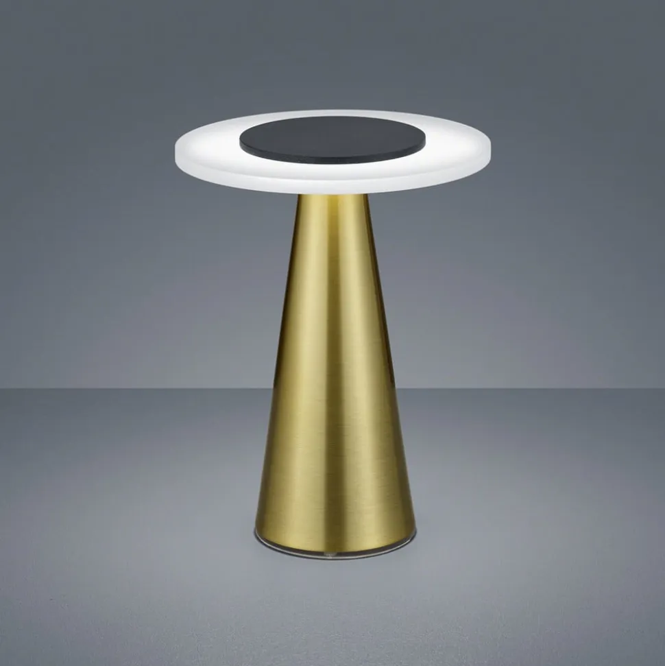 Helestra Bax bordlampe med touchdæmper, messing