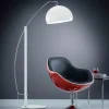 Helestra Doro-gulvlampe med akrylskærm, hvid