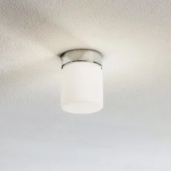 Helestra Keto LED-loftlampe, cylinder, krom