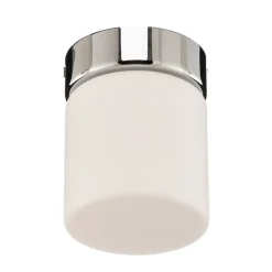 Helestra Keto LED-loftlampe, cylinder, krom
