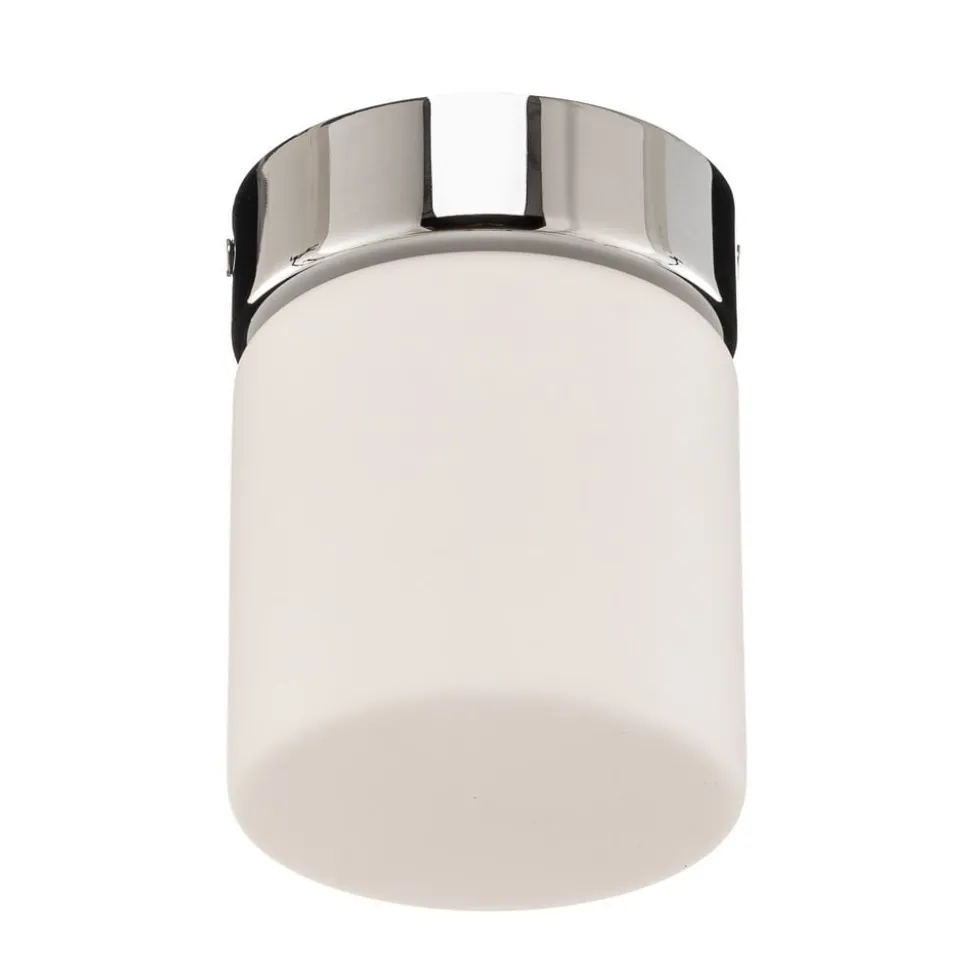 Helestra Keto LED-loftlampe, cylinder, krom
