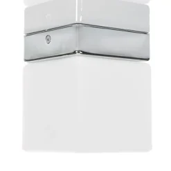 Helestra Keto LED-loftlampe, terning, krom