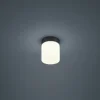 Helestra Keto LED-loftlampe, cylinder, sort