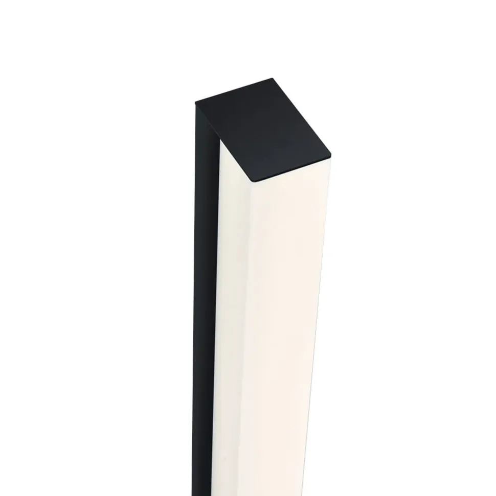Helestra Lado LED-spejllampe, sort, 90 cm